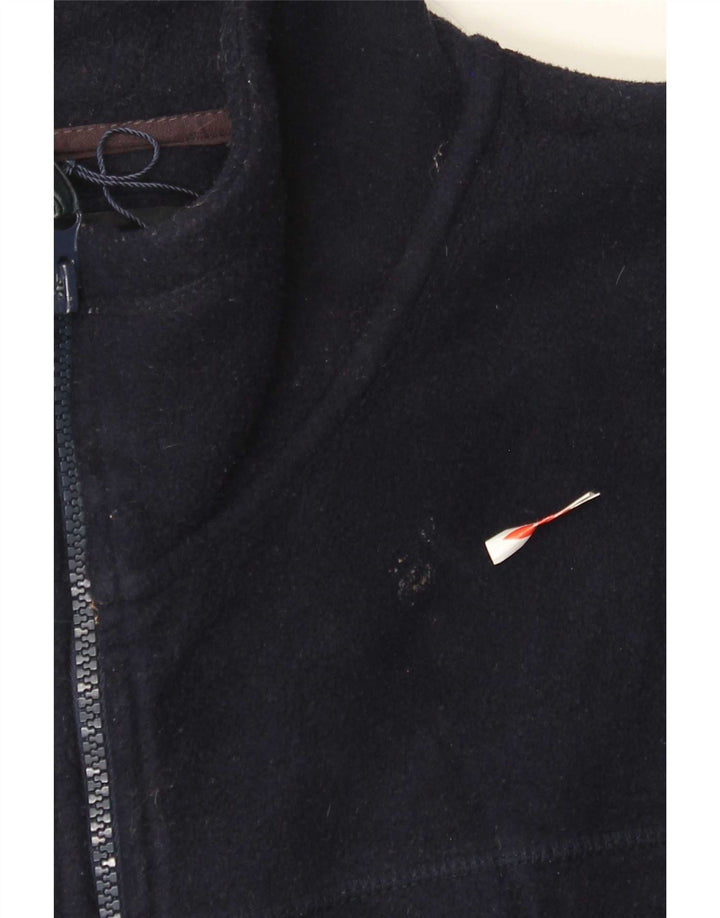 Gilet in pile da uomo James Pringle UK 38 medio poliestere blu navy