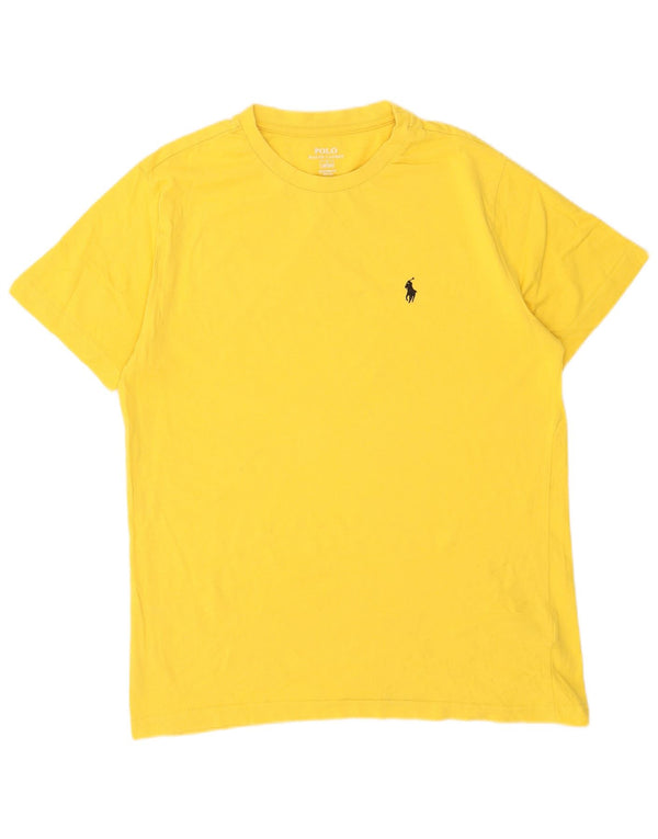 Polo Ralph Lauren T-shirt da uomo su misura Top grande in cotone giallo