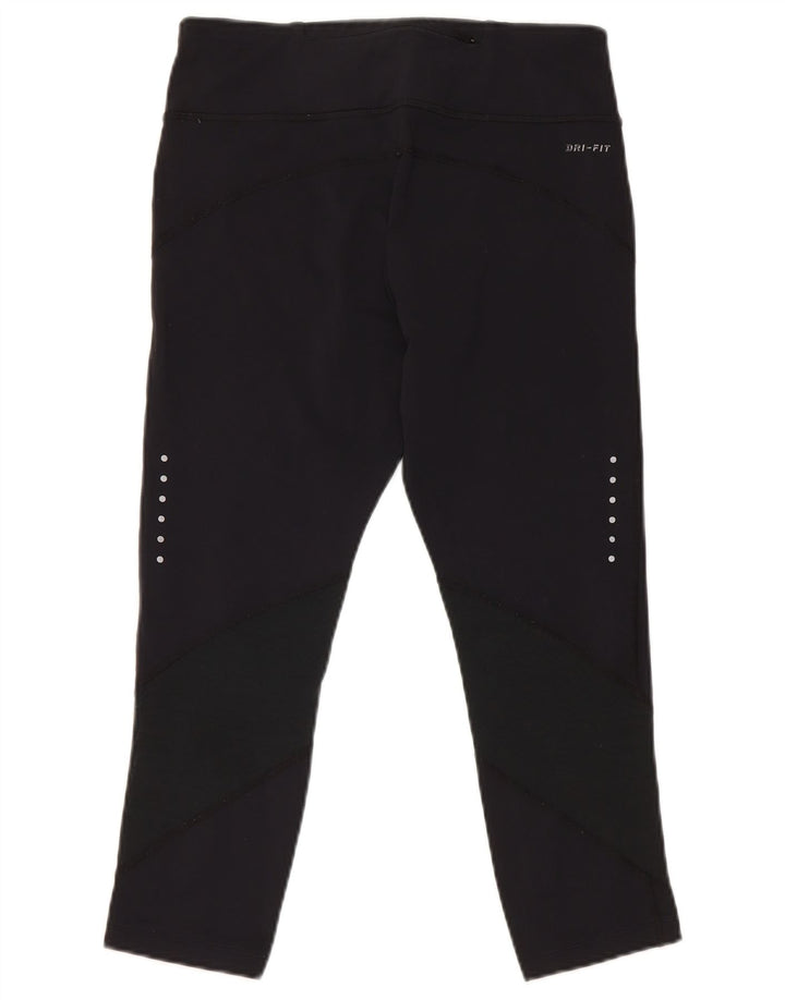 Leggings Nike Dri Fit Capri da donna UK 12 nylon nero medio