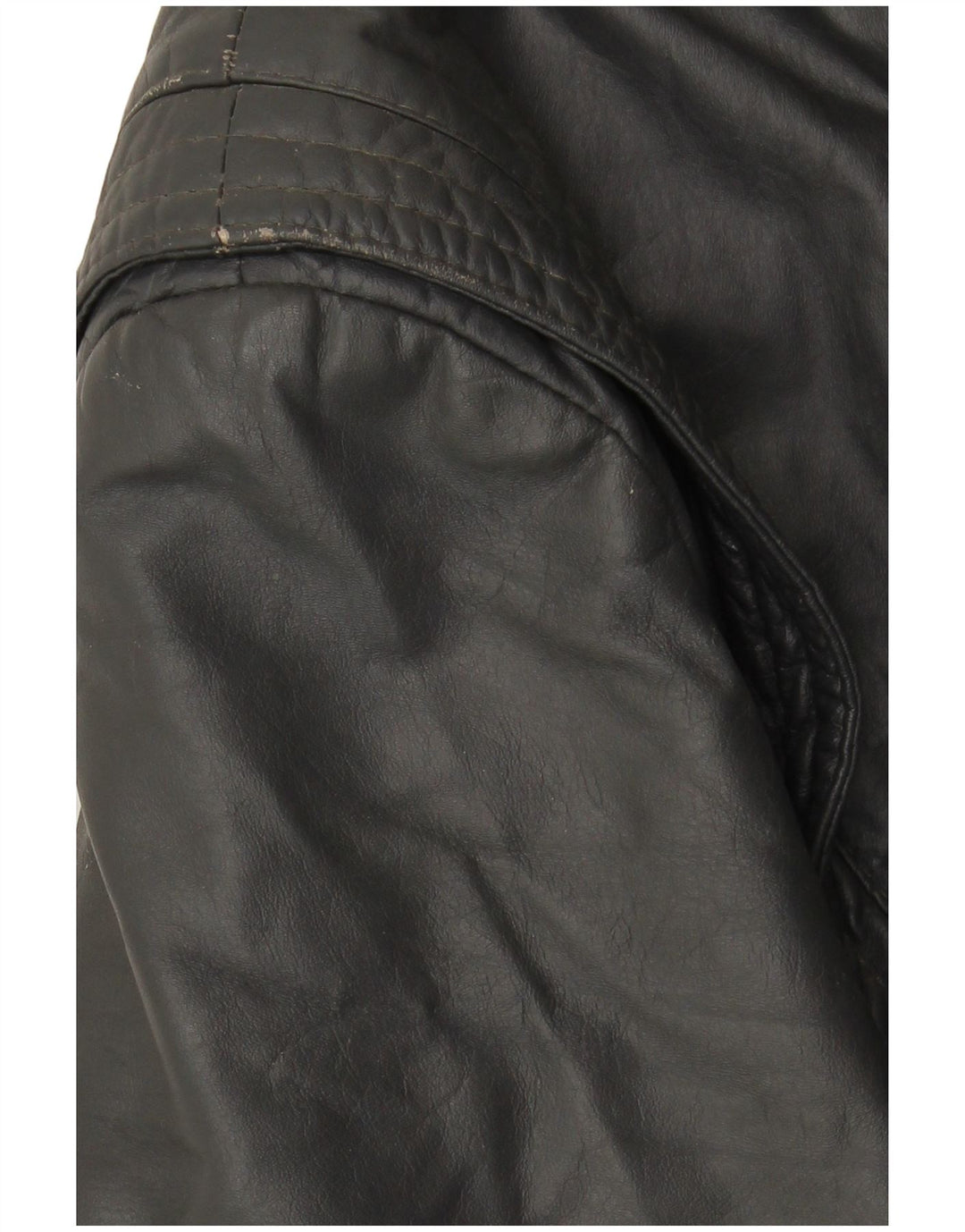 Giacca in pelle da uomo VINTAGE UK 40 grande in pelle grigia