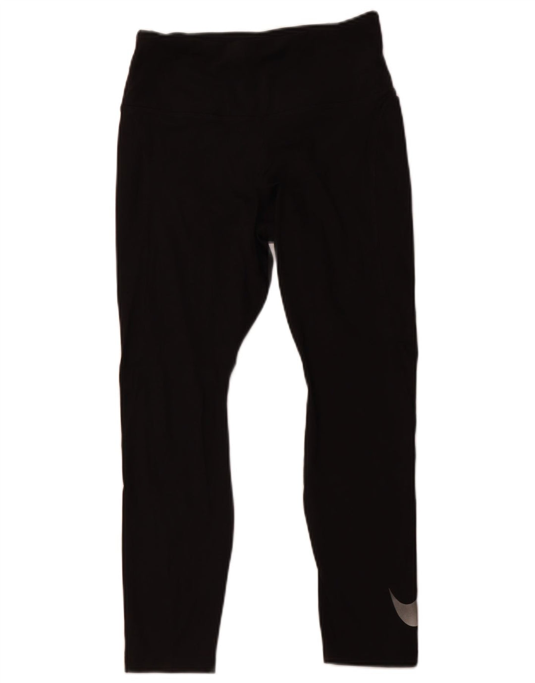 Leggings corti NIKE Dri Fit da donna UK 12 medio nero poliestere