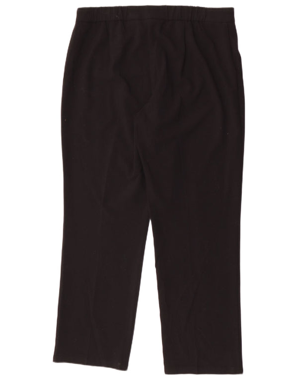 Pantaloni da abito slim da donna Marks & Spencer UK 16 Large W34 L28 Neri