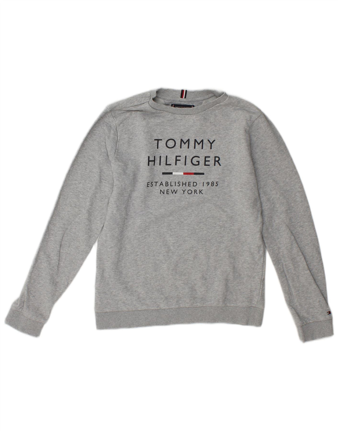 Felpa grafica da bambino Tommy Hilfiger 12-13 anni grigio chiazzato