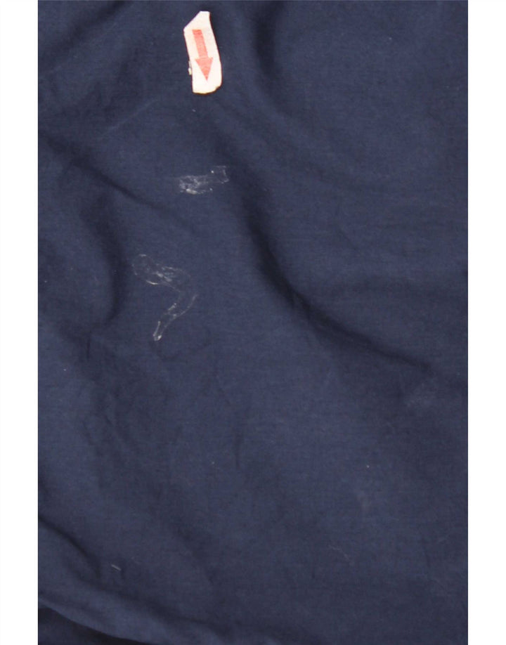Camicia a maniche corte da uomo Levi's in cotone blu navy medio