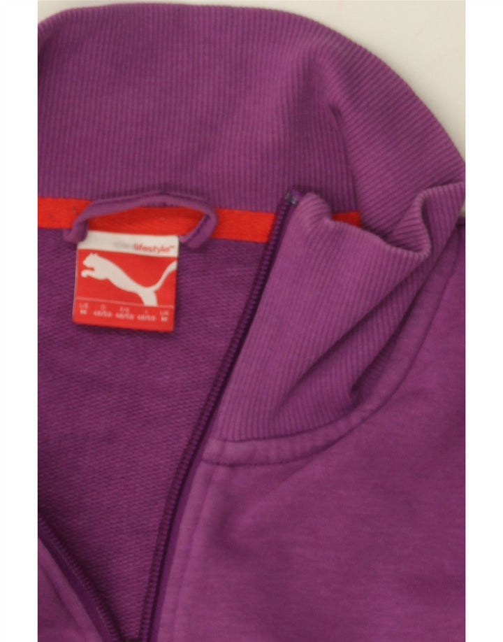 PUMA Mens Tracksuit Top Jacket Medium Purple Cotton Vintage Puma and Second-Hand Puma from Messina Hembry 