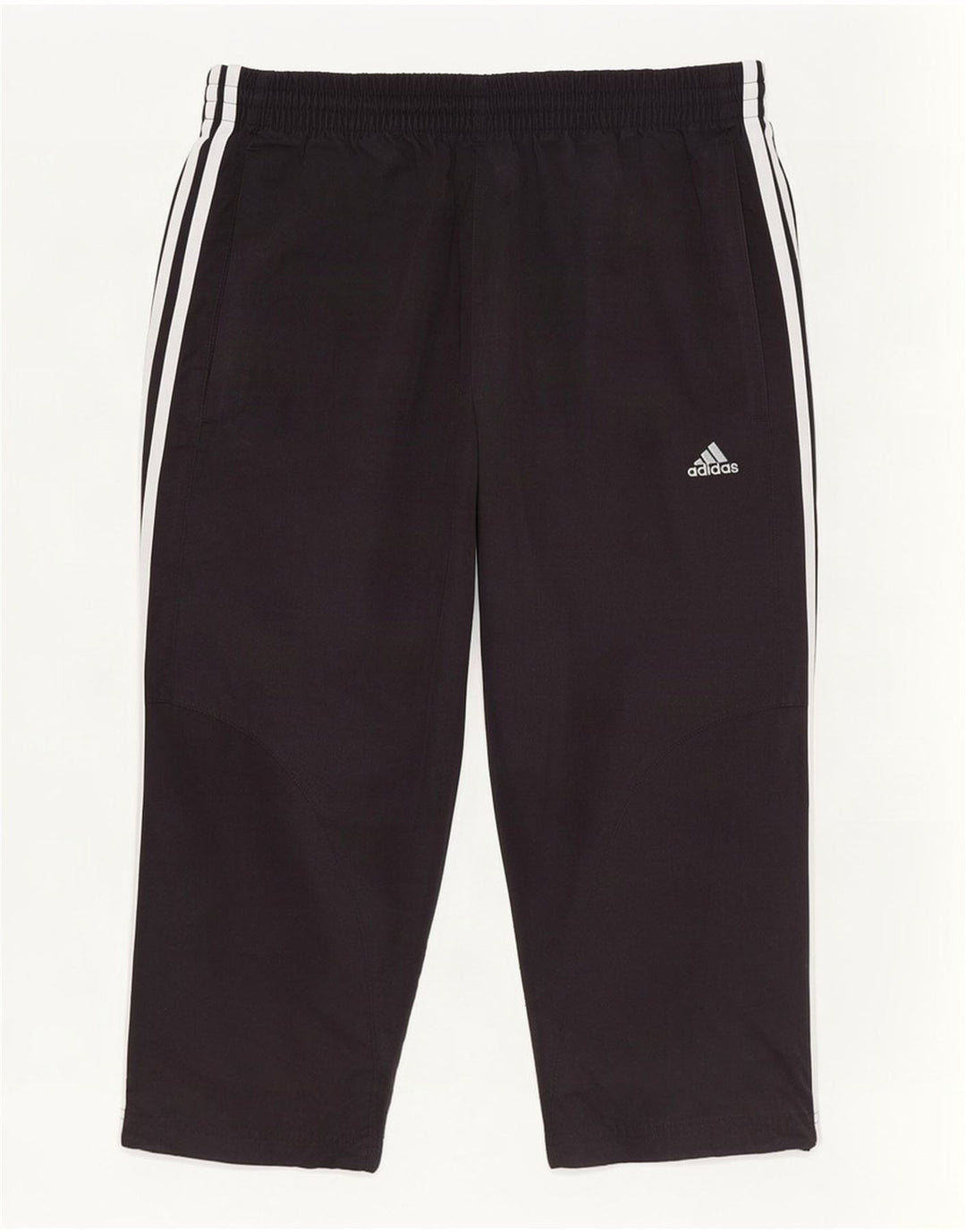 Pantaloni da tuta Adidas Capri da donna UK 10 piccoli poliestere nero