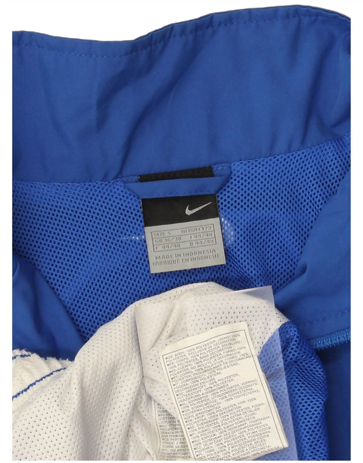 Giacca da tuta da uomo Nike UK 36/38 Small Blu Colourblock Poliestere