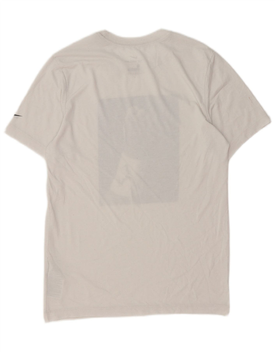 T-shirt grafica Nike Dri Fit da uomo, piccola, in cotone bianco