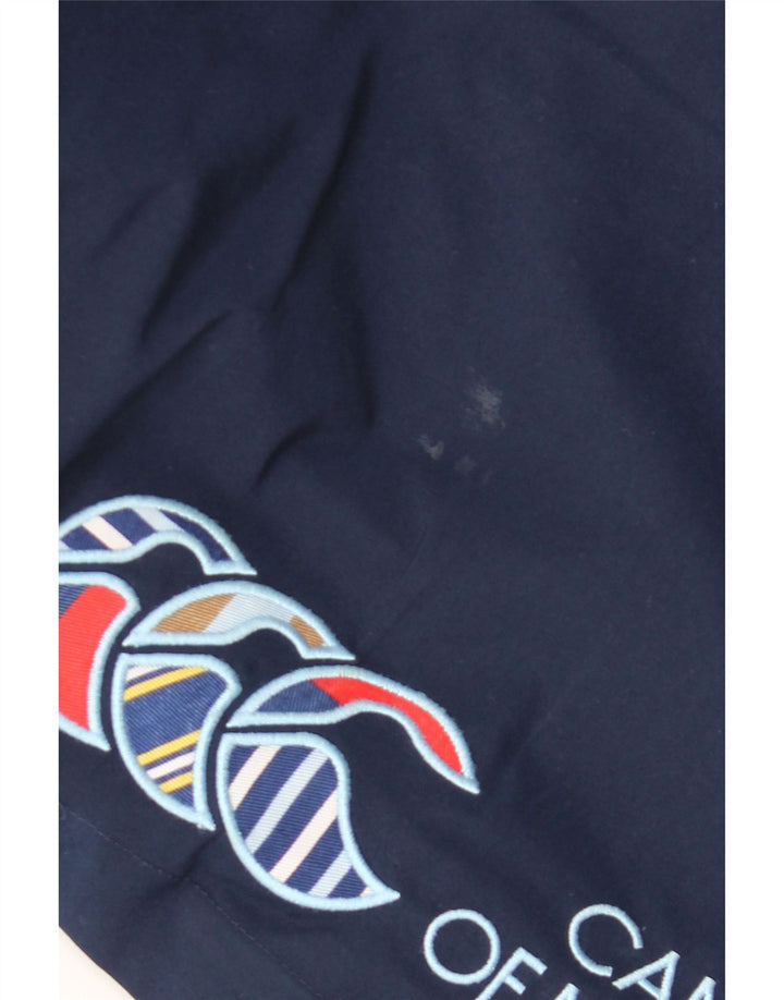 Pantaloni da tuta con grafica da uomo Canterbury, poliestere medio blu navy