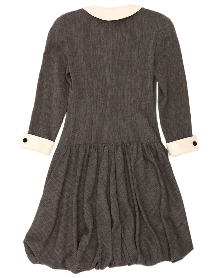 Abito a palloncino da donna Cristina De Braud IT 40 Small Grigio Colourblock