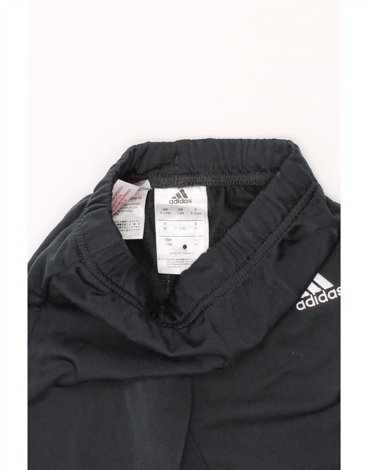 ADIDAS Baby Boys Joggers Tracksuit Trousers 9-12 Months Grey Polyester Vintage Adidas and Second-Hand Adidas from Messina Hembry 