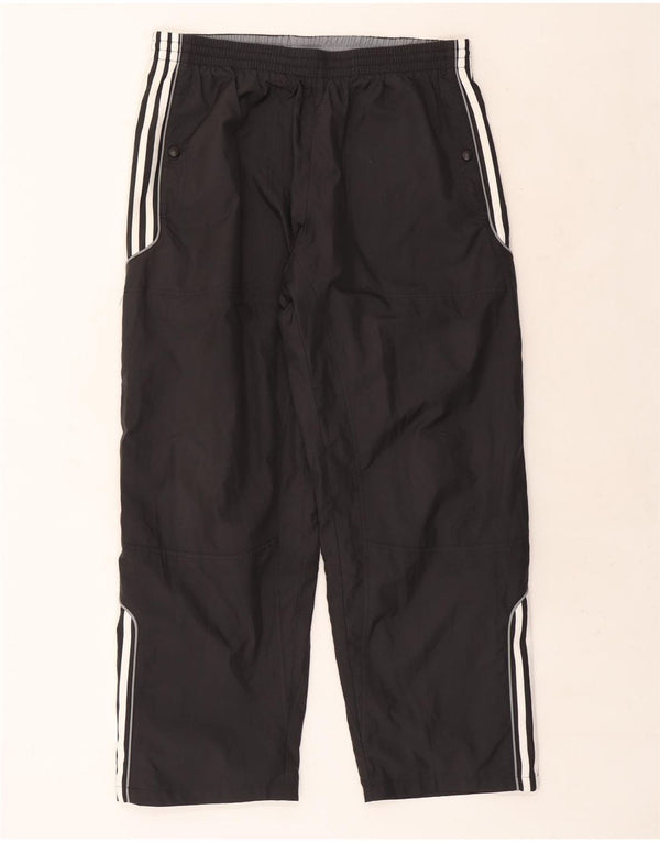Pantaloni da tuta da uomo Adidas Large neri in poliestere