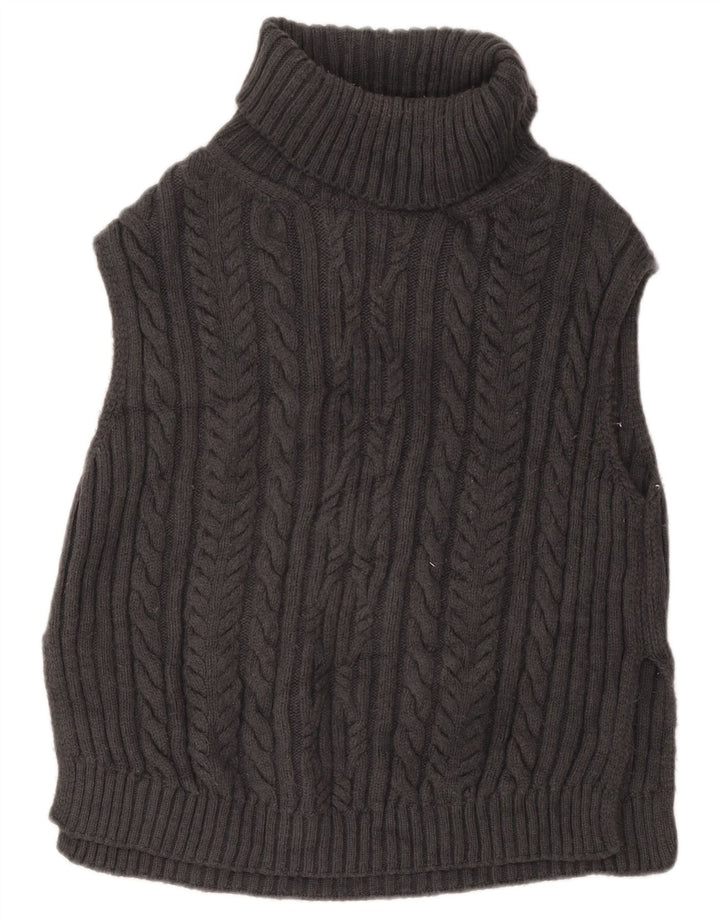 Canotta oversize da donna Marks & Spencer UK 10 piccola in acrilico grigio
