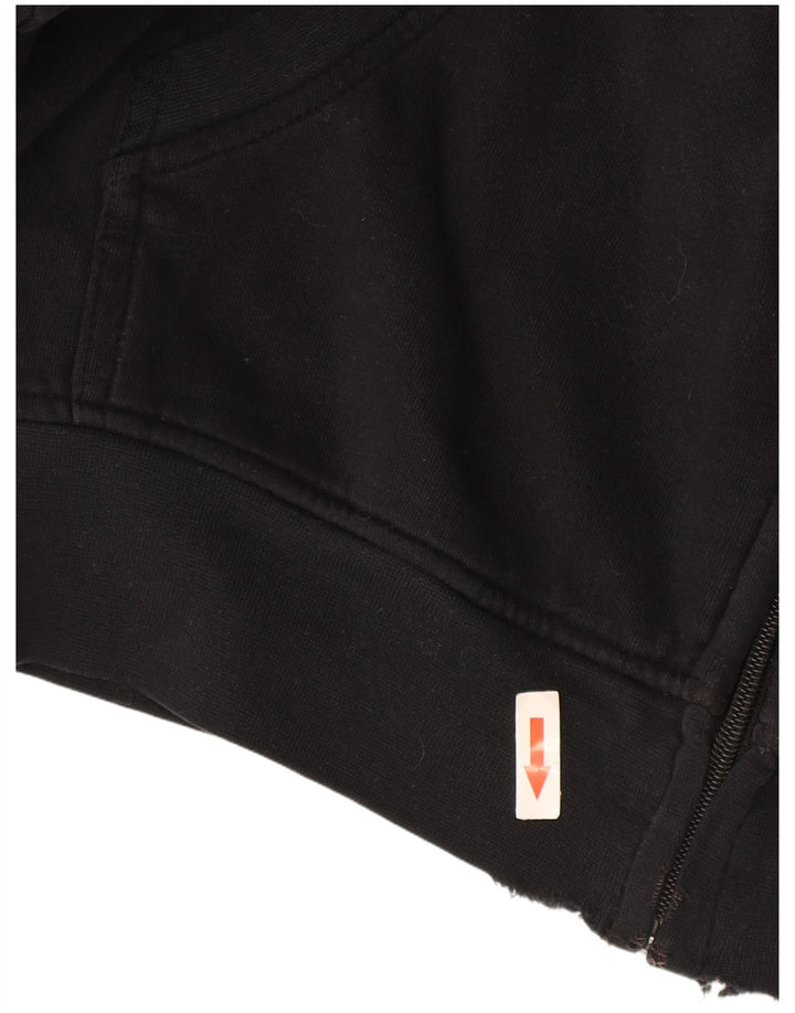 Felpa con cappuccio e zip da uomo Kappa 2XL Nera