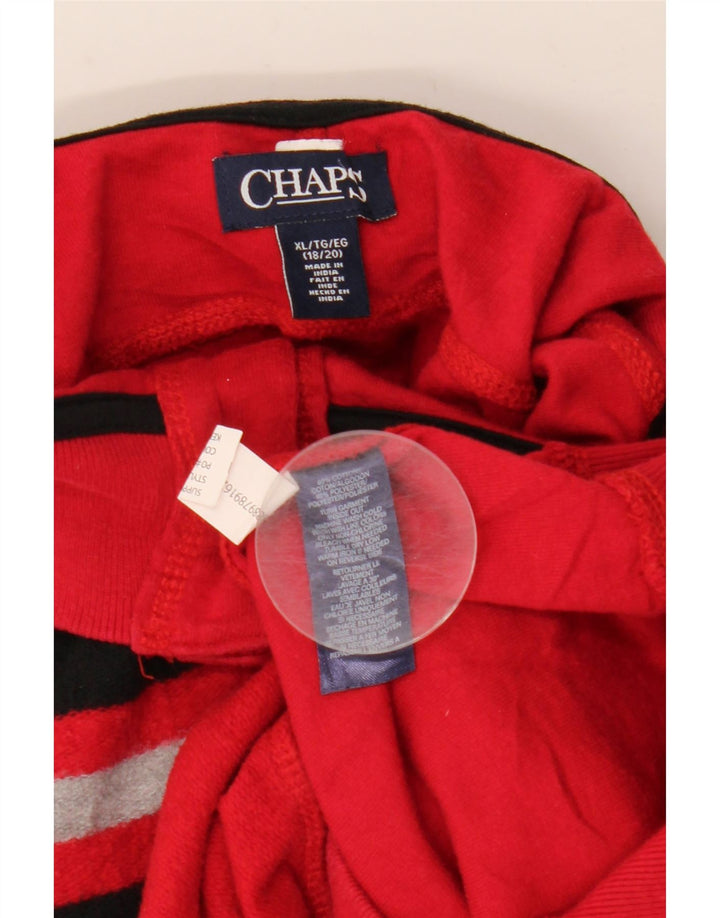 Maglione CHAPS da bambino con collo a bottoni, 15-16 anni, XL, colore rosso