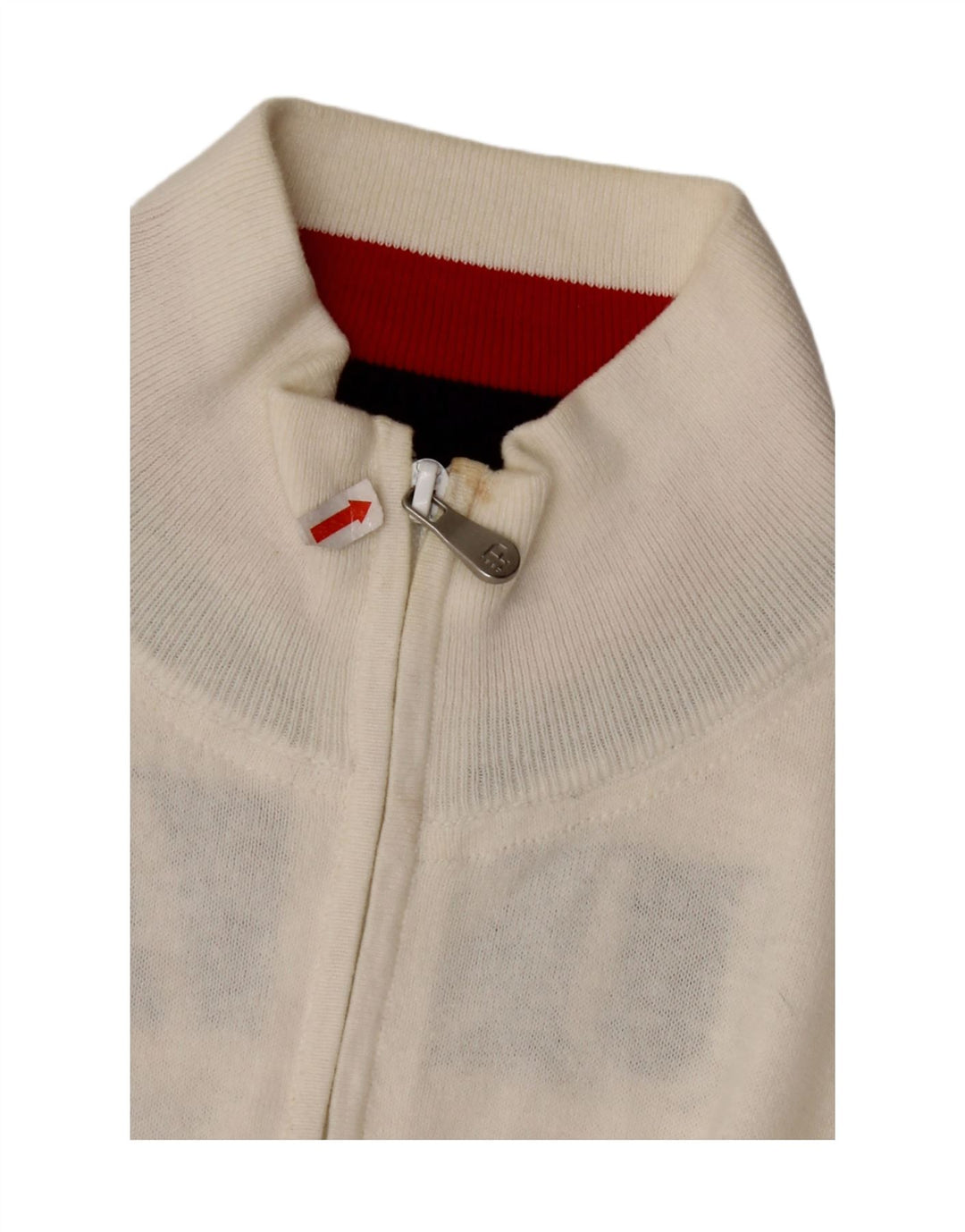 POLO ASSN. Maglione cardigan grafico USA da uomo 2XL cotone bianco
