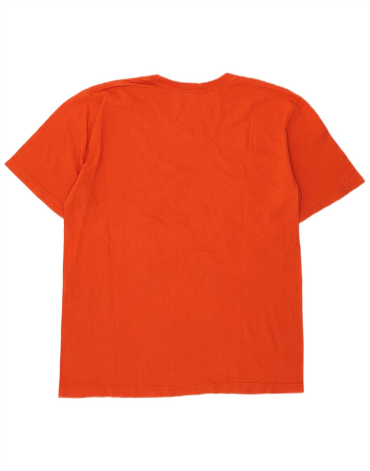 T-shirt grafica Nike da uomo con vestibilità regolare, top in cotone arancione medio