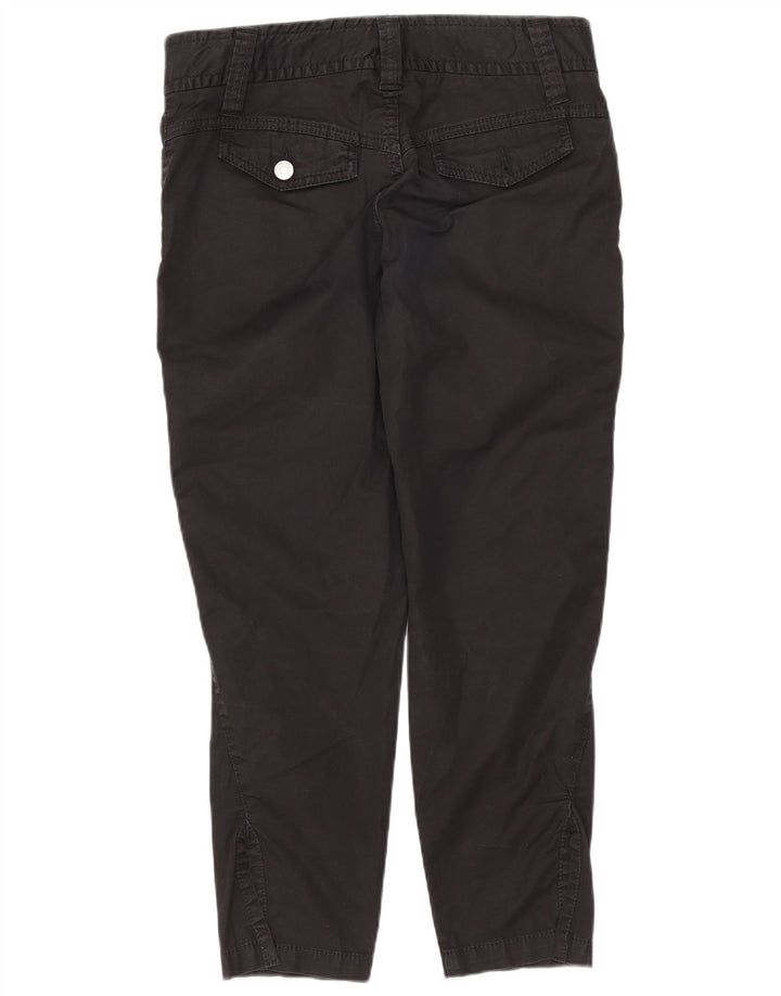 Pantaloni cropped slim da donna Benetton W36 L24 neri