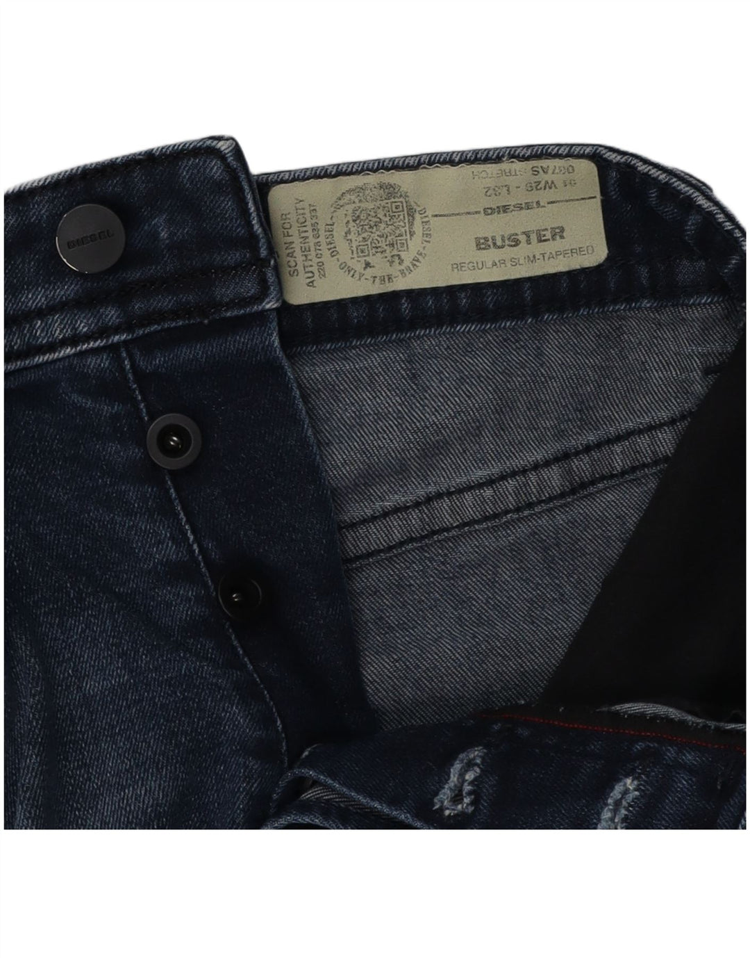 DIESEL Jeans da uomo affusolati slim regolari Buster W29 L32 Blu