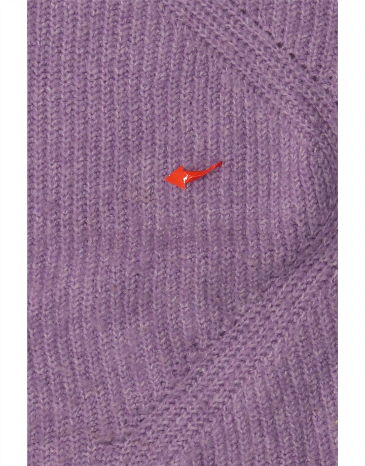 MARKS & SPENCER Maglione maglione girocollo da donna UK 16 Large Viola