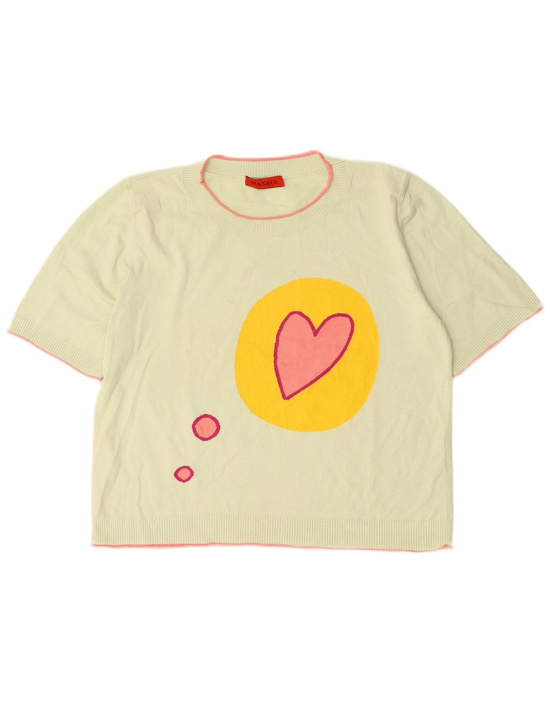 Max & Co. Camicetta in maglia grafica da donna Top UK 16 Large Verde