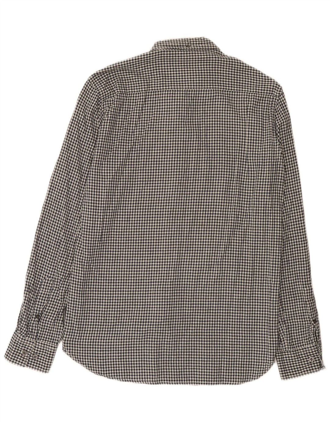 Camicia da uomo French Connection in cotone a quadretti nero medio