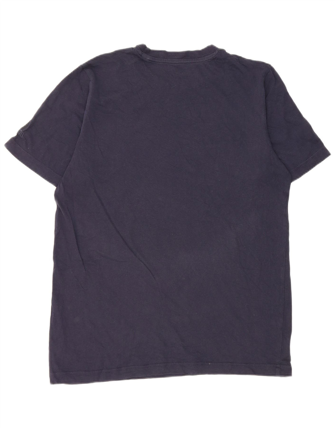 T-shirt grafica da uomo Adidas Top in cotone blu navy medio