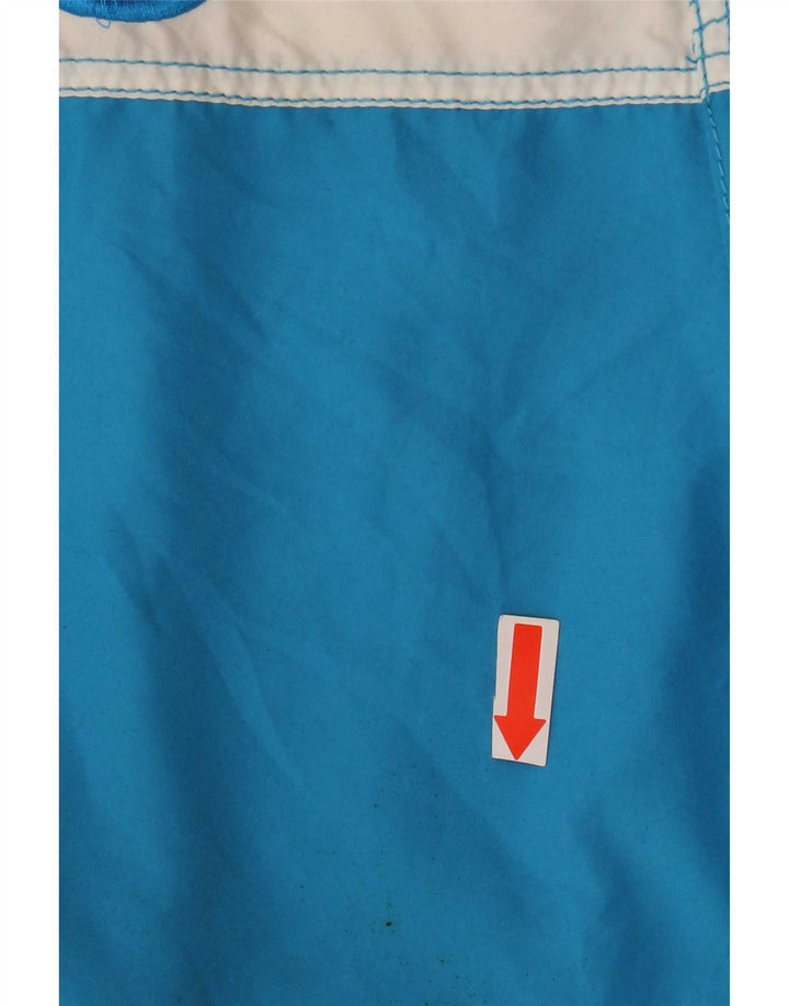 Pantaloncini da bagno con grafica da uomo Superdry Poliestere color block blu medio