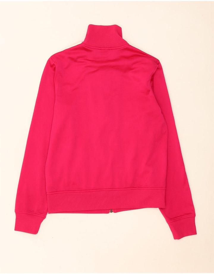 Giacca da tuta da donna Adidas UK 12 poliestere rosa medio