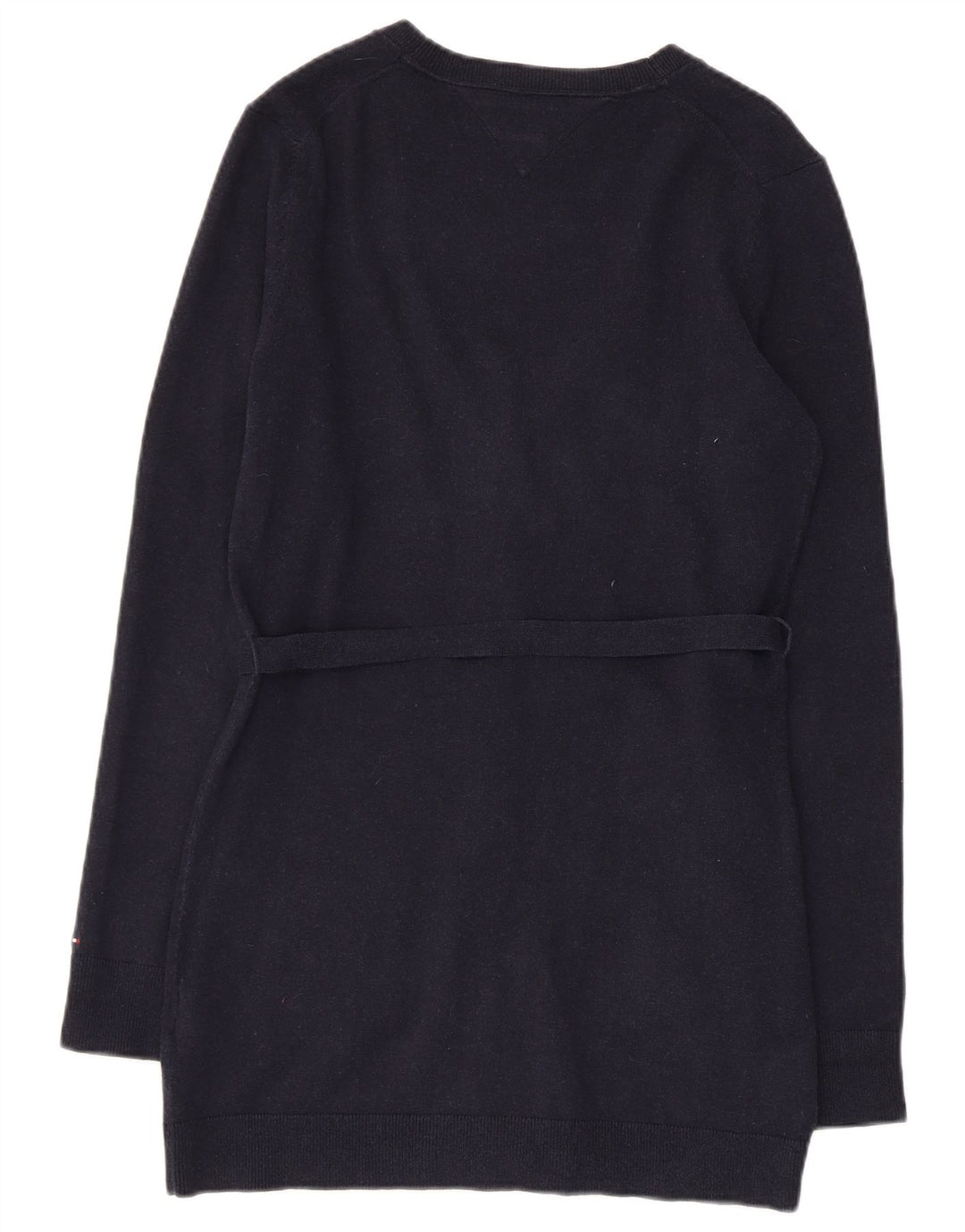 TOMMY HILFIGER Maglione cardigan da donna UK 12 Medio cotone blu navy