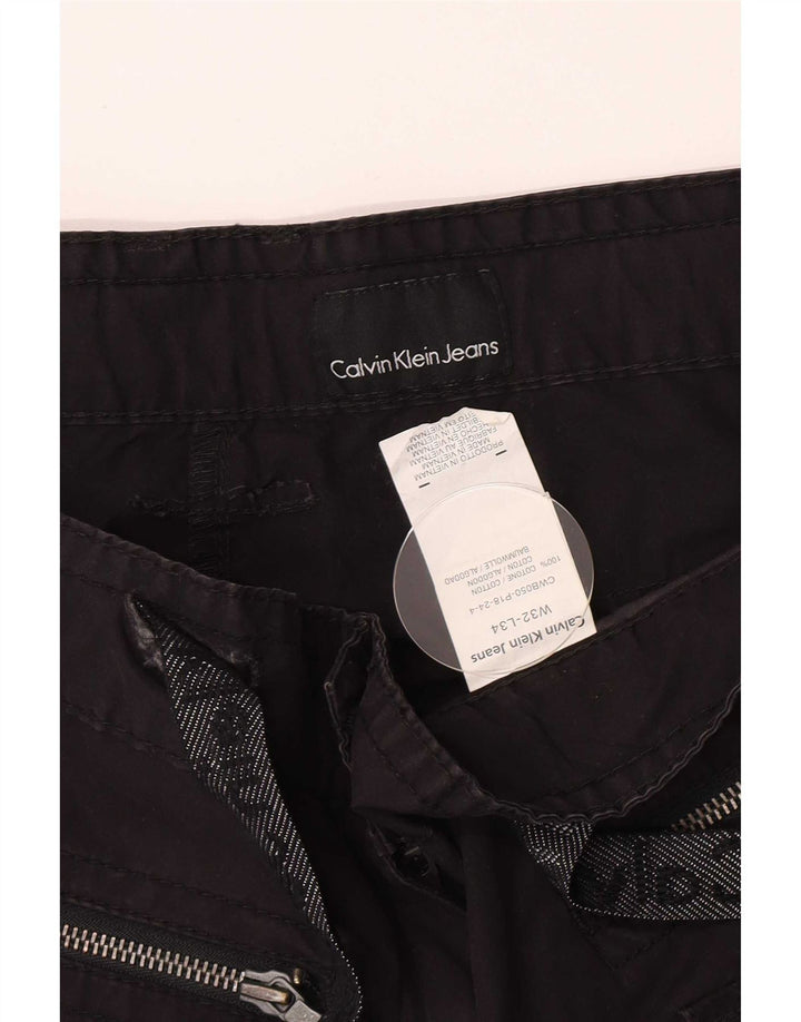 Pantaloncini cargo da donna Calvin Klein Jeans W32 cotone nero medio