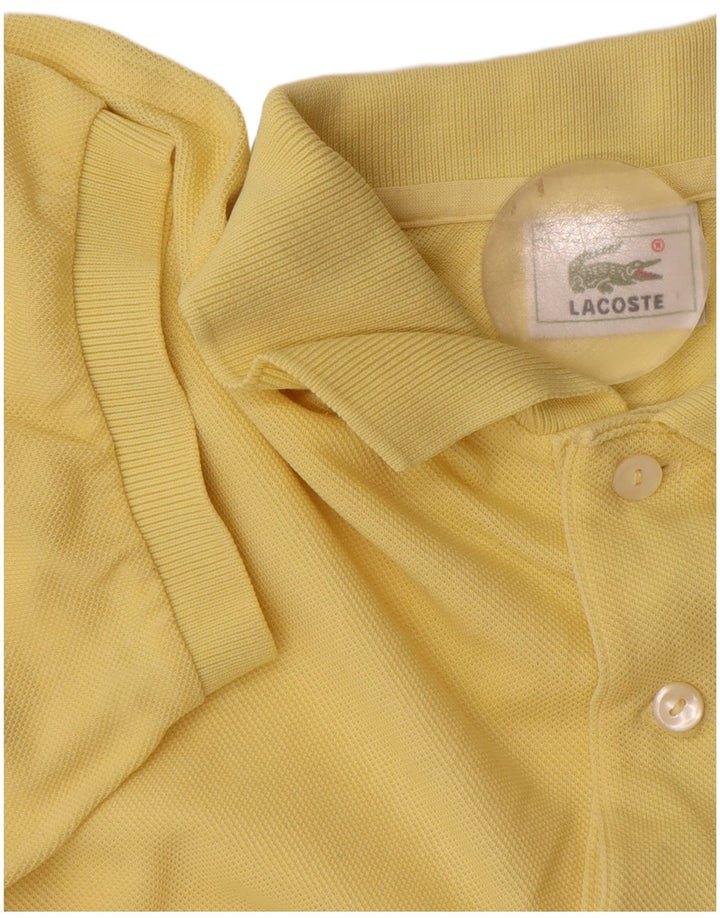 Polo da uomo Lacoste taglia 3 piccola in cotone giallo