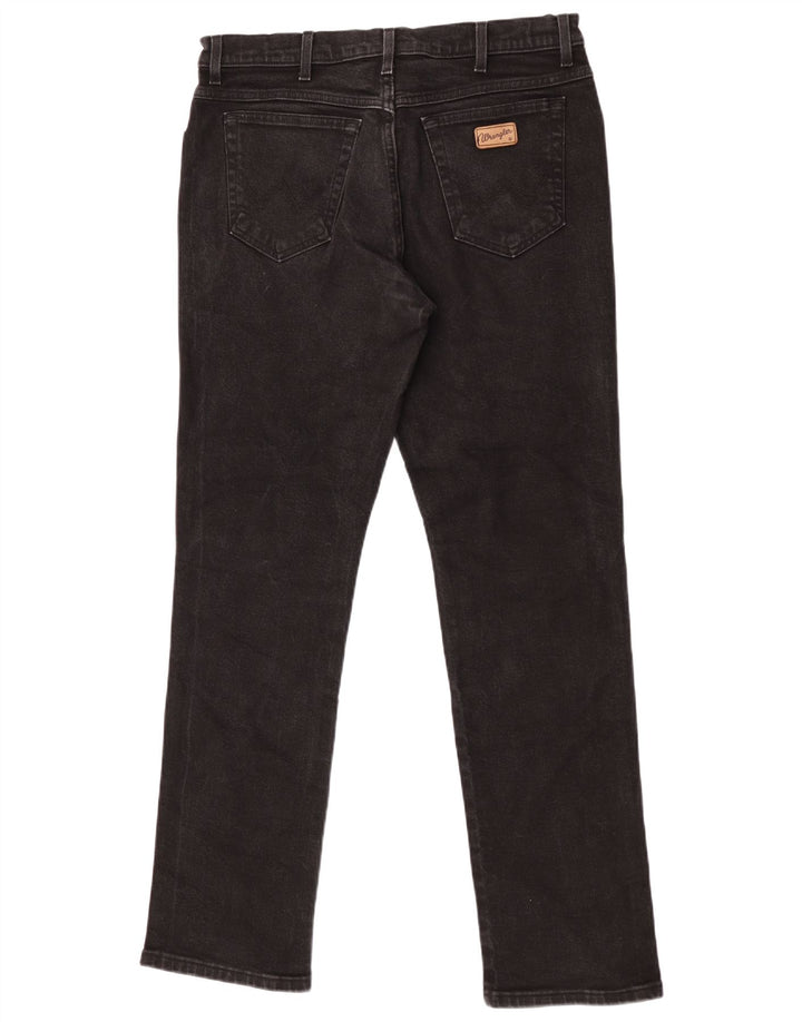 Jeans dritti da uomo Wrangler Texas W36 L34 cotone nero