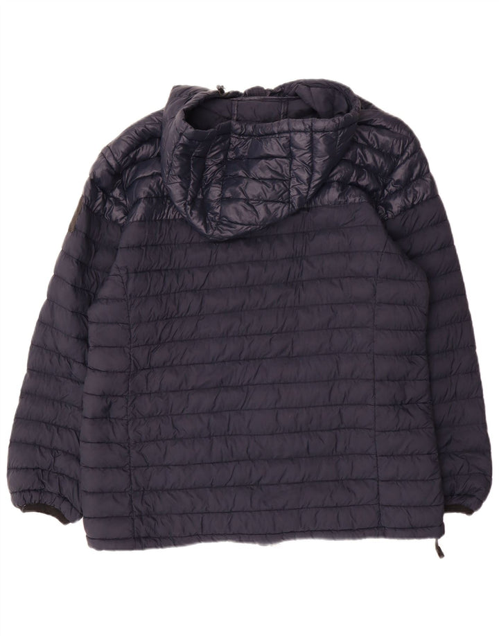 Giacca imbottita con cappuccio da donna North Sails UK 18 XL blu navy in poliammide