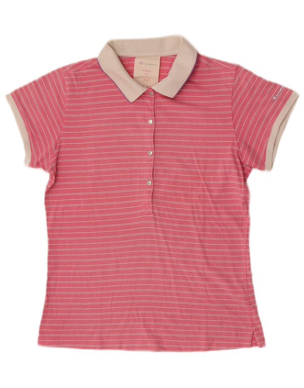 Polo Champion da ragazza Heritage Fit 13-14 anni XL in cotone a righe rosa