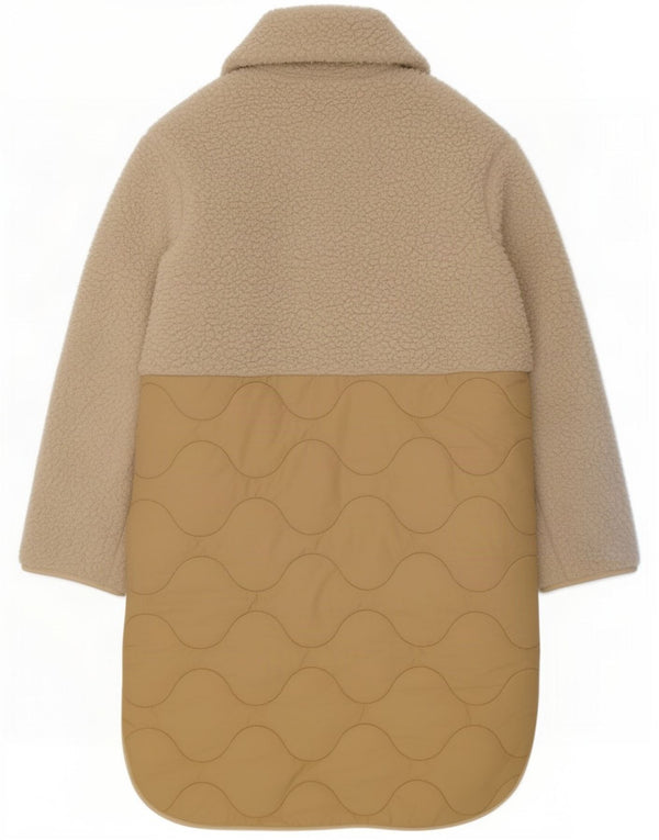 Cappotto imbottito oversize da donna Abercrombie & Fitch UK 6 XS Beige Colourblock