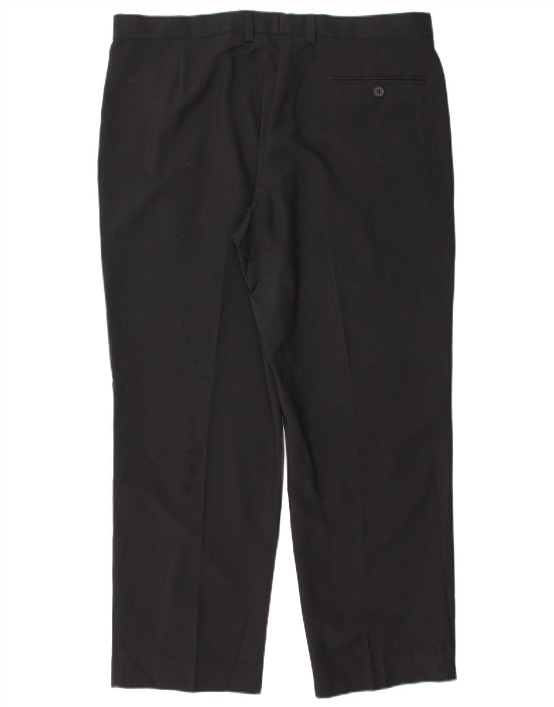 MARKS & SPENCER Mens Straight Suit Trousers W36 L29 Black Polyester