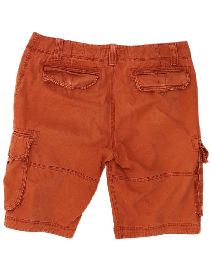 Pantaloncini cargo da uomo Fat Face W36 Large in cotone arancione