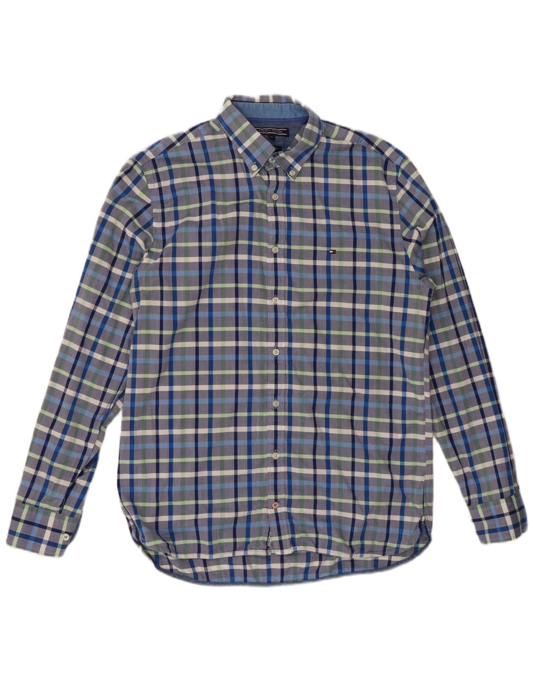 TOMMY HILFIGER Camicia da uomo New York Fit in cotone a quadri multicolore medio