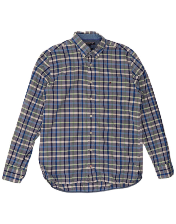 TOMMY HILFIGER Camicia da uomo New York Fit in cotone a quadri multicolore medio