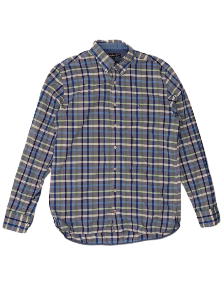 TOMMY HILFIGER Camicia da uomo New York Fit in cotone a quadri multicolore medio