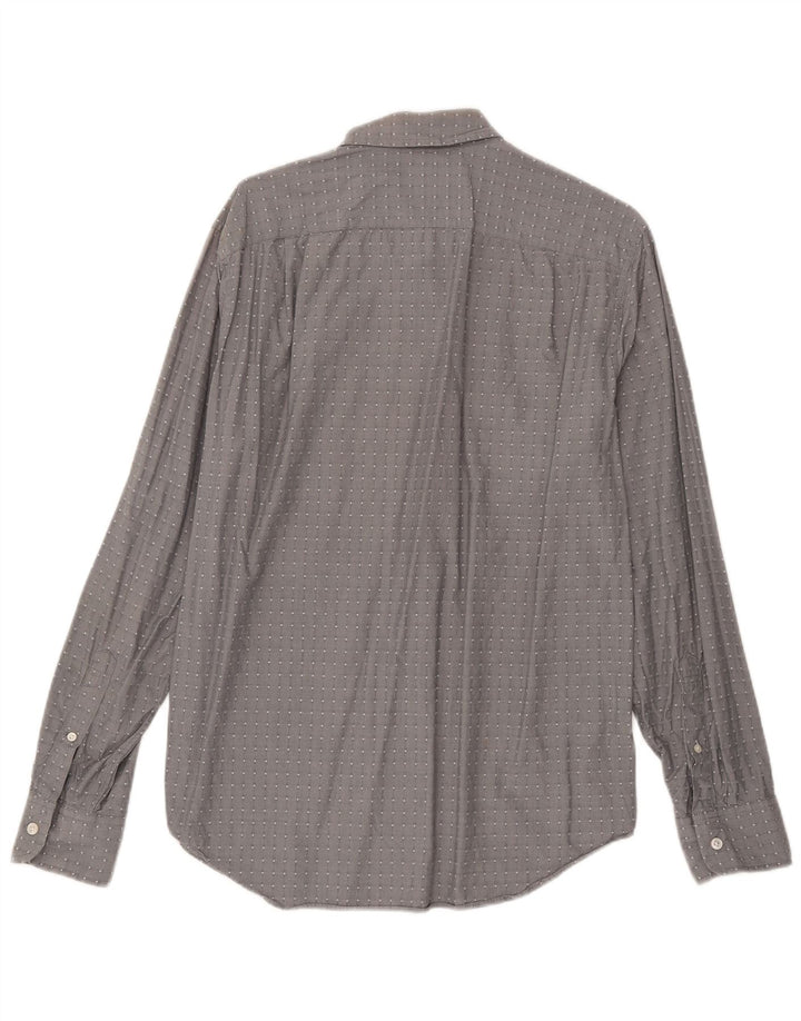Camicia da uomo J. Crew in cotone geometrico grigio medio