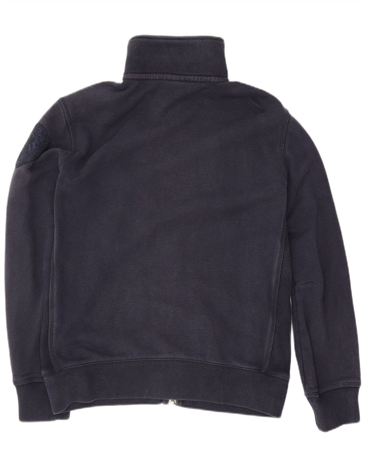 Blauer Giacca da ginnastica da donna con grafica Top Jacket UK 14 Large Blu Navy in cotone
