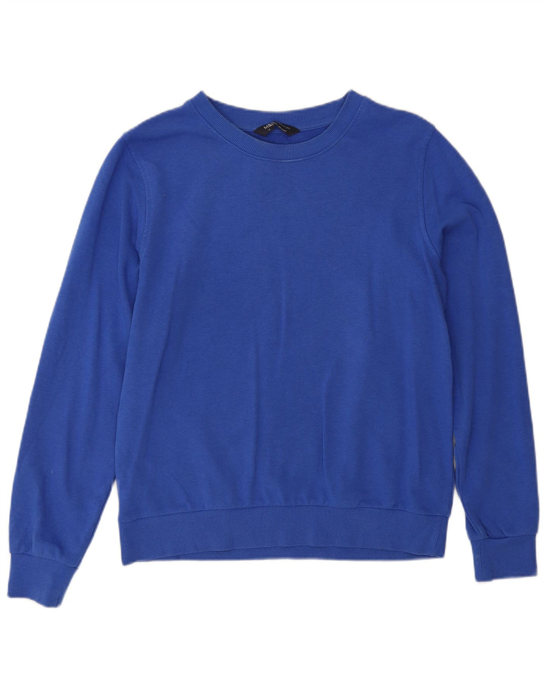 Felpa oversize da donna Marks & Spencer UK 10 piccola in cotone blu