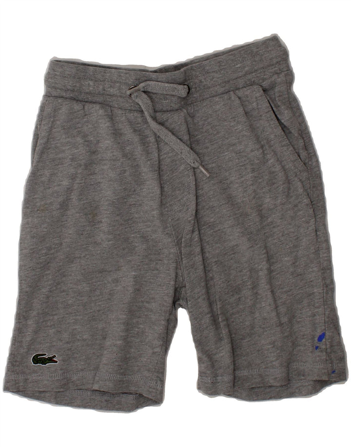 LACOSTE Boys Sport Shorts 6-7 Years  Grey Cotton Vintage Lacoste and Second-Hand Lacoste from Messina Hembry 