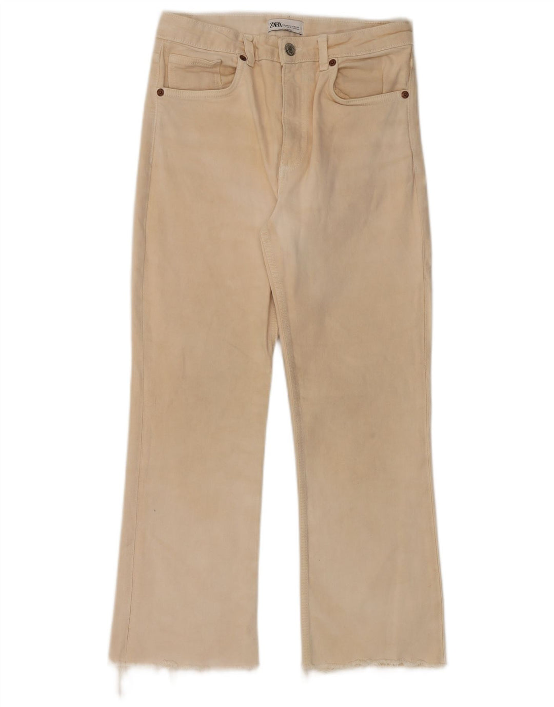 Pantaloni casual Bootcut da donna Zara EU 40 medi W30 L26 Beige