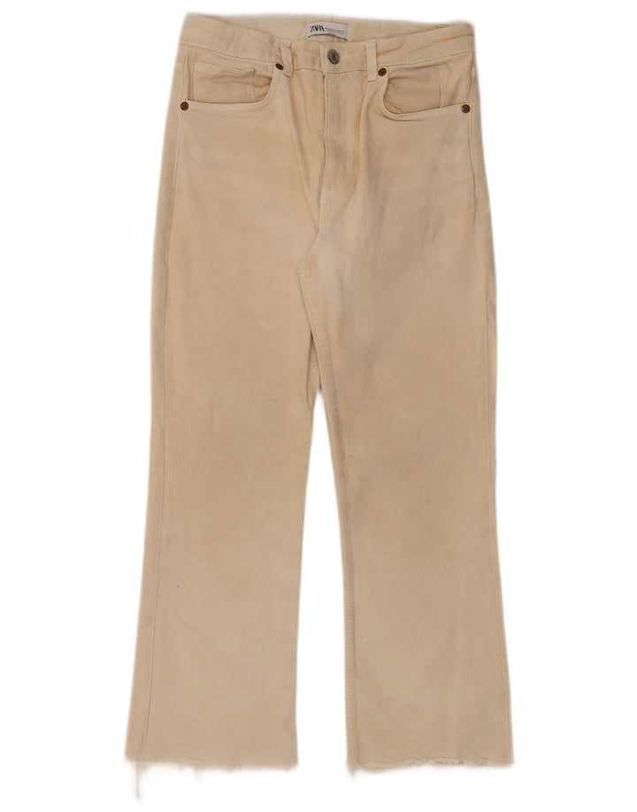 Pantaloni casual Bootcut da donna Zara EU 40 medi W30 L26 Beige
