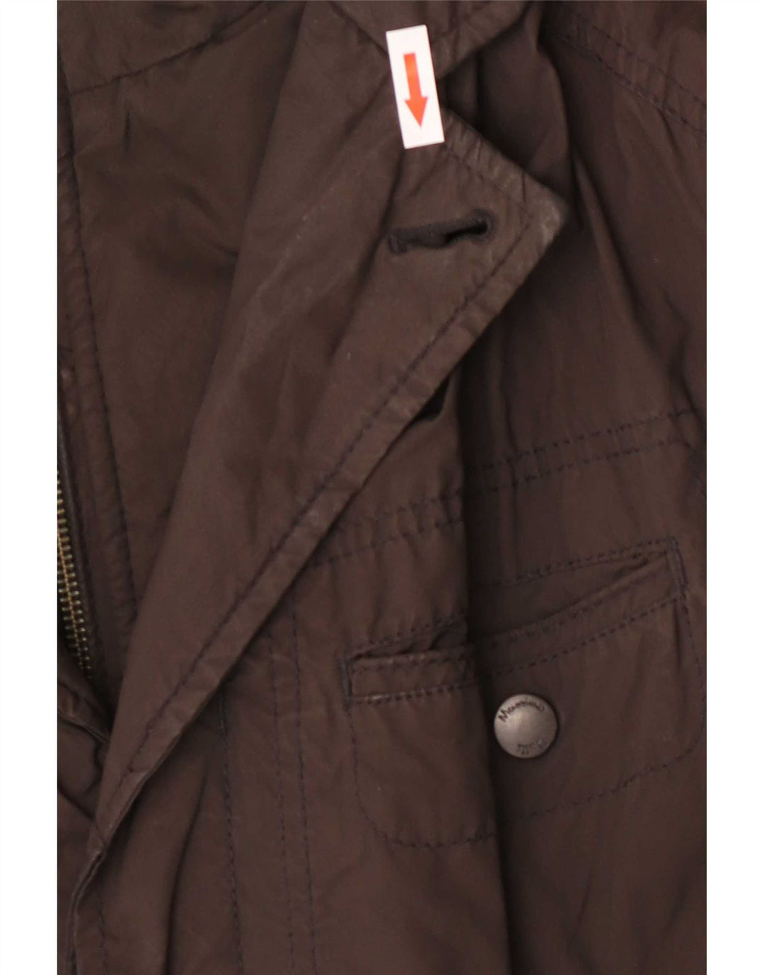 Giacca imbottita da uomo Massimo Dutti grande marrone poliestere