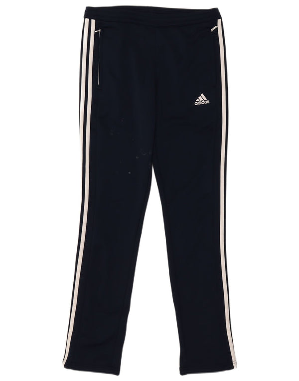 Pantaloni della tuta Adidas Climalite da donna UK 8/10 Small Blu Navy