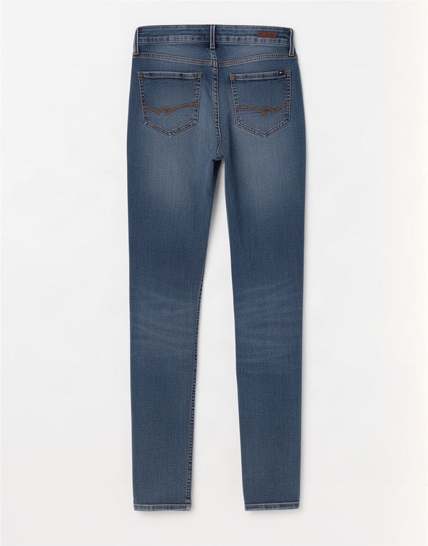 Jeans slim da donna Tommy Hilfiger W27 L32 cotone blu